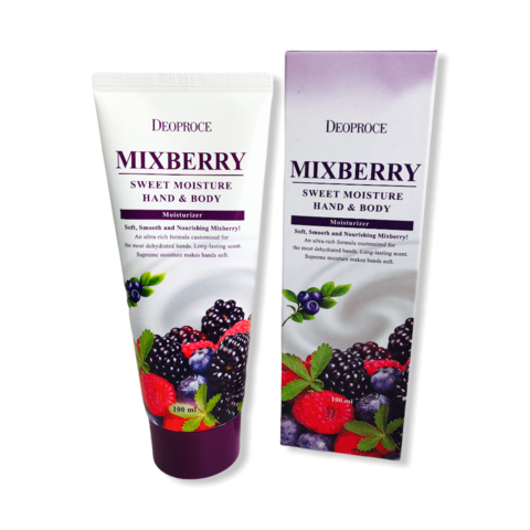 DEOPROCE SWEET MOISTURE HAND & BODY CREAM MIXBERRY 100ml