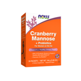 Клюква, манноза и пробиотики, Cranberry Mannose + Probiotics Packets, Now Foods, 24 пакетика по 6 г 1
