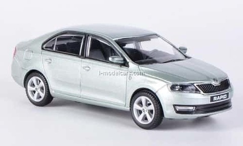 Skoda Rapid 2012 Rosso Brunello metallic Abrex 1:43