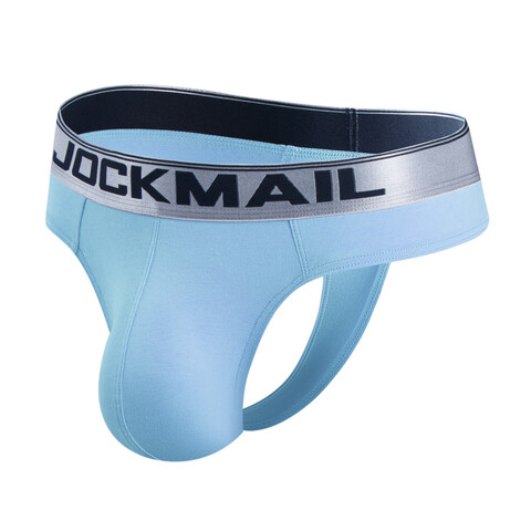 Мужские трусы стринги голубые JOCKMAIL JM1029-17