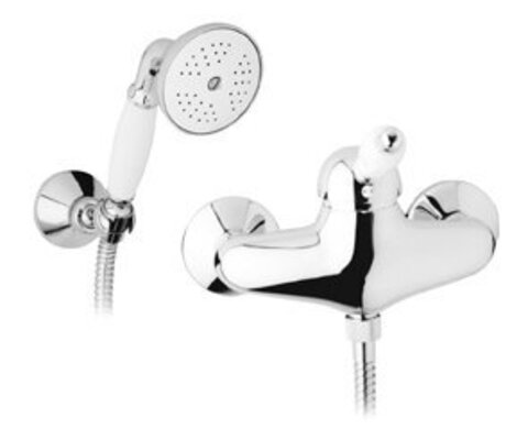 Cezares ELITE-D-02-Bi ELITE-D-02-Bi Смеситель для душа в комплекте с ручным душем, исполнение бронза, ручка белая
