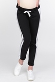 Спортивные брюки для беременных 10440 черный/белый