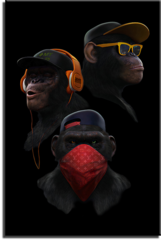 Постер "Модные обезьяны"