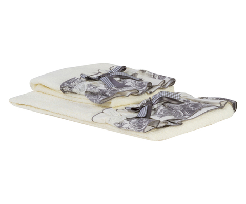 Полотенце 40х60 Old Florence Амели серое