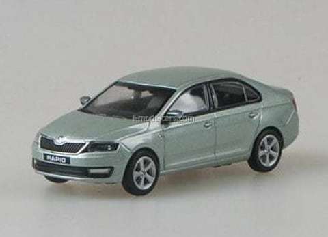 Skoda Rapid 2012 Arctic green Abrex 1:43