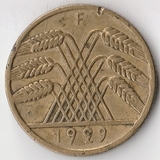 K7689, 1929 F, Германия, 10 пфенниг