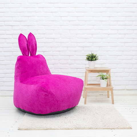 Кролик M микровельвет (фуксия)