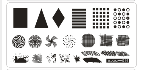 Пластина для стемпинга Zjoy 14