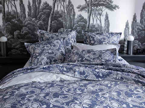 Постельное белье 2 спальное евро Alexandre Turpault Chandernagor синее
