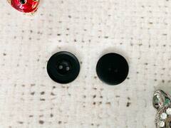 Пуговицы блузочные, d 1,1 см, 2 прокола, чёрный