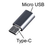 Переходник OTG Micro USB на Type-C ISA TC 004 (Серебро)