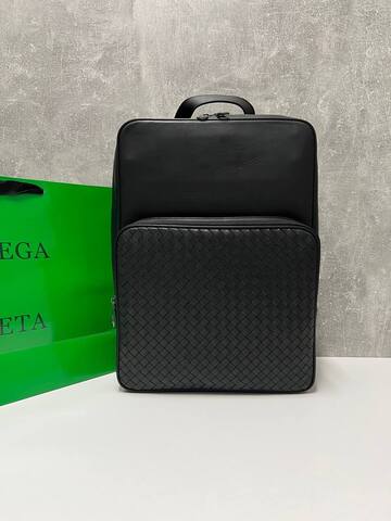 Рюкзак мужской Bottega Veneta Intrecciato Small черный