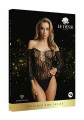 Пикантное боди Wonder Rhinestone Bodysuit с длинным рукавом - 