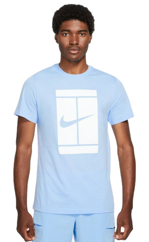 Теннисная футболка мужская Nike Court Tee Seasonal Court M - aluminium