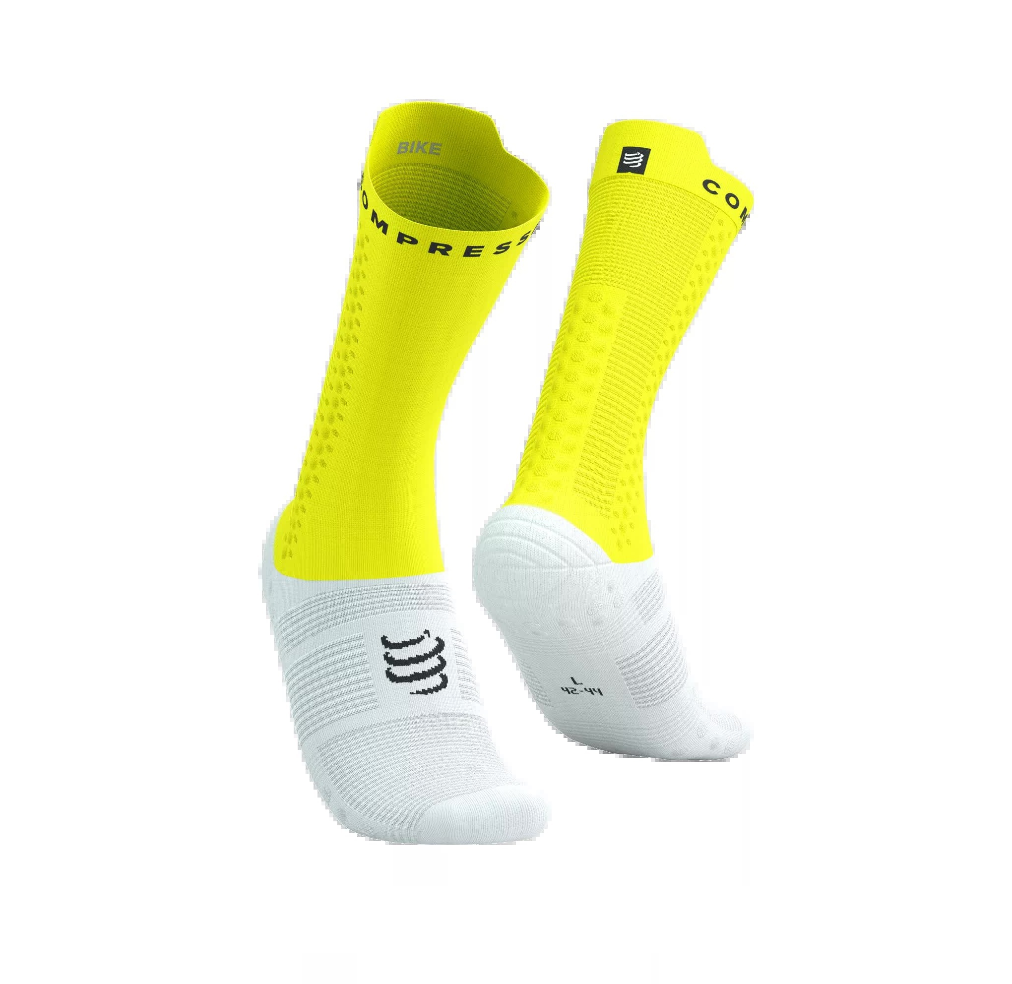 Носки Pro Racing Socks V4.0 Bike White Safe Yellow