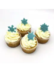 Форма пластиковая  для конфет Снежинки мини 4 ячейки