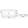Ceramica Nova CN7013MBwx CN7013MBwx Раковина накладная Element без отверстия под смеситель, 1010*457*137, цвет черный матовый