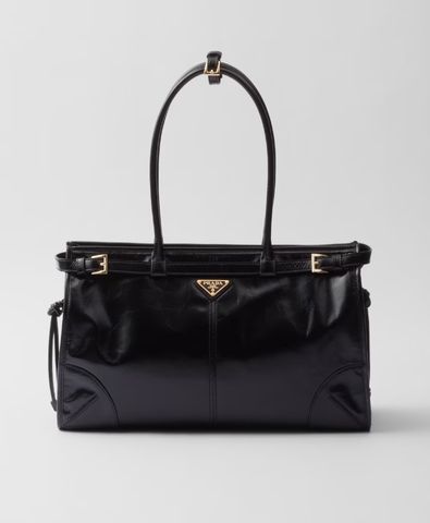 Кожаная большая сумка Prada Bonnie