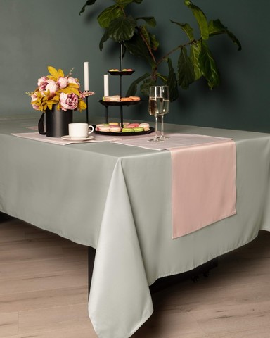 Скатерть 140х180 Sofi De MarkO Серенити светло-серая