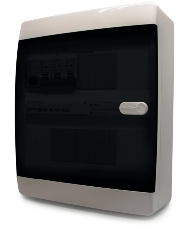 Модуль-шкаф автоматики вентиляции OPTIBOX A W (c выносным пультом управления, для 3-х фазных двигателей)