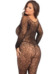 Комбинезон эротический Size + с открытым доступом Rene Rofe 7084X