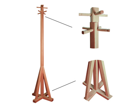 Вешалка стойка для одежды из массива бука