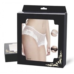 Трусики Black Floral, черные, 3XL