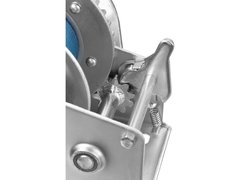 ЗУБР 1.1 т, 10 м, ручная барабанная тяговая ленточная лебедка, Профессионал (43115-1.1)