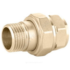 Соединитель латунь американка Ду 25 (1") прямой ВР/НР LD LD.65.520.25