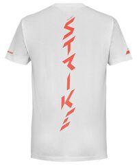 Детская теннисная футболка Babolat Strike Cotton T-Shirt Jr - white/strike red
