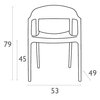Комплект пластиковой мебели Siesta Contract Sky Folding 60 Carmen, черный