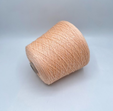 Fil-lab (пр.Италия),art.Paillettes,350м/100гр, 100% Меринос+пайетка(прозрачная) цвет-Абрикос. арт-33367