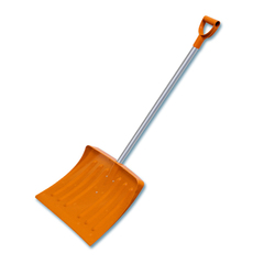 69-0-418 Лопата снегоуборочная поликарбонатная, алюминиевый черенок, AMSTERDAM, 420х460 мм (РемоКолор)