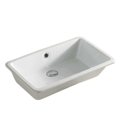 ArtCeram WASHBASINS GEA  Раковина встраиваемая снизу 53х34.5 см, без отв под смеситель,без крепежа ACA001, цвет белый. GEL001 01 00 фото