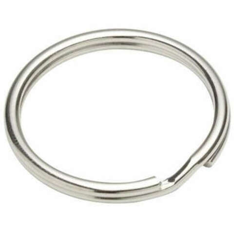 Кольца для ключей, брелоков -Nickel Split Key Rings- 10 шт/2,8 см