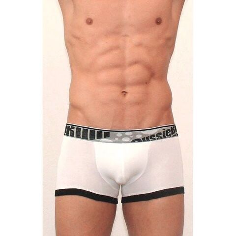 Мужские трусы боксеры Aussiebum Flaunt Hip Black & White AB00155