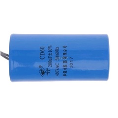 Конденсатор UNITED PARTS CD60, 250 мкФ ,250В, гибкие выводы (90-0341)