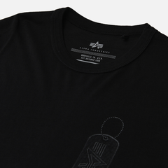 Футболка Alpha Industries Alpha Dog Tag Tee Black (Черный)