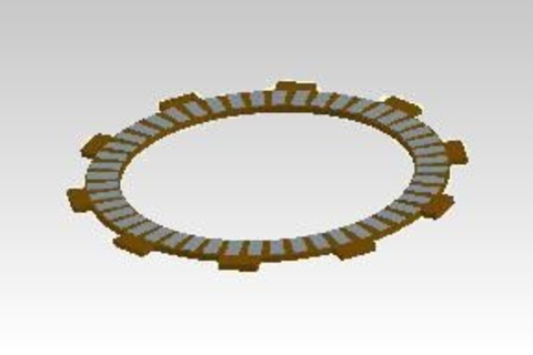 Комплект фрикционных дисков сцепления Royal Enfield 350 7шт