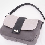 Сумка Саломея 460 мульти итальянский серо-черный