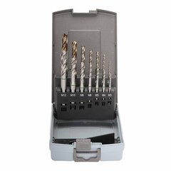 Набор метчиков машинных M3 -M12 HSSE DIN371/376 (Винт., C/2,5P, R35, + сверла) 14пр Ruko 245052RO