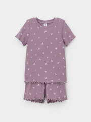 пижама  для девочки  К 1652/бузина,ландыши