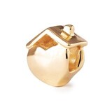 Бусина "Дом" позолота