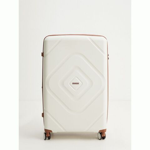 Чемодан полипропилен MIRONPAN Премиум Молочный (XXL) 80х51х33(+3)см/4,4 кг/120 л