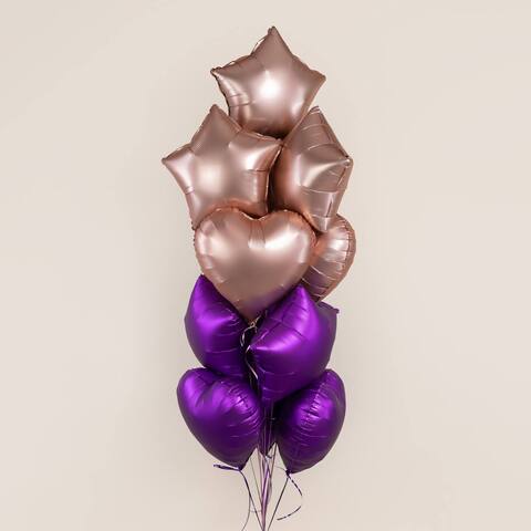 Связка гелиевых шаров Праздничный букет
