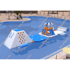 Надувной мини-аквапарк на воде «Водный паук» 12×3×3 м