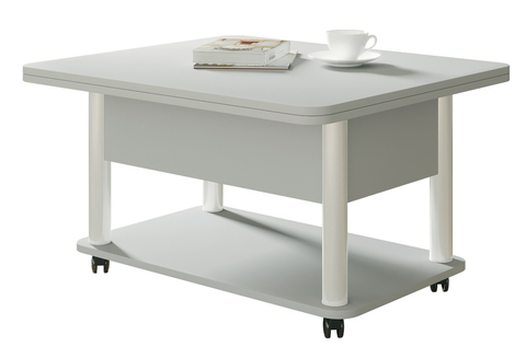 Стол-трансформер ГЗМИ Дебют 3, Серый/Ножки белые
