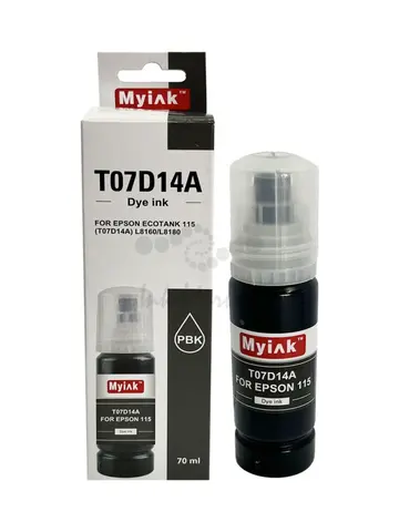 Чернила MyInk T07D14A для EPSON EcoTank 115, L8160/L8180 (70 мл, photo black)
