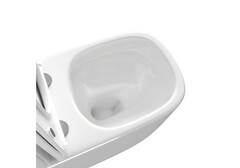 Унитаз напольный, безободковый, система смыва торнадо, Aquatek Оптима Плюс Квадро 620x355x790