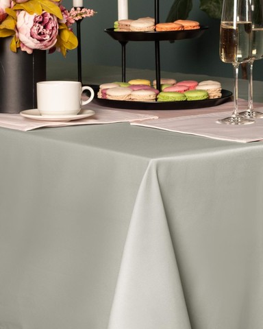 Скатерть 140х180 Sofi De MarkO Серенити светло-серая